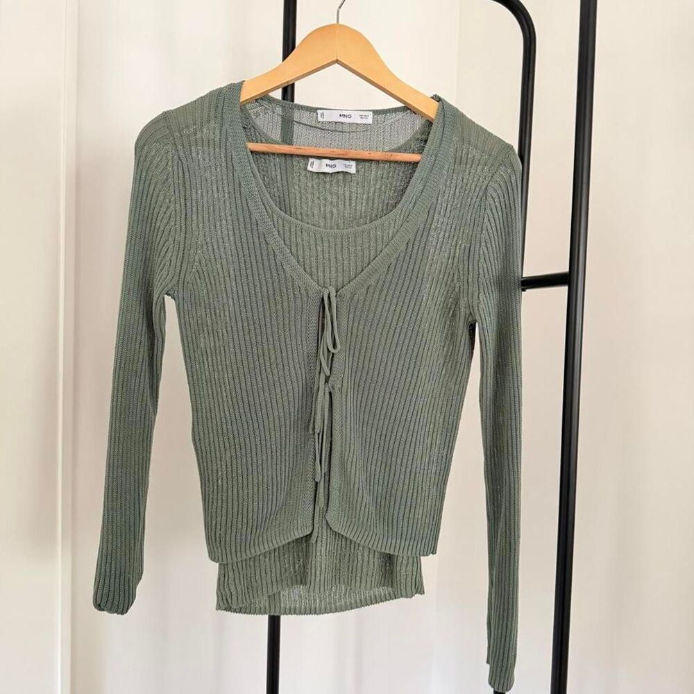 Mango Women's Green Cardigan